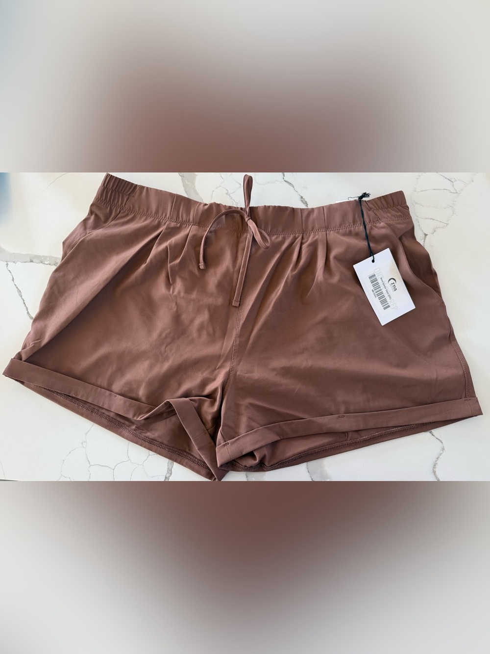 Zyia Active Women's Summer Shorts Brown Size XXXL